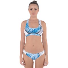 Silver Framed Washing Machine Animated Cross Back Hipster Bikini Set