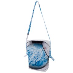 Silver Framed Washing Machine Animated Folding Shoulder Bag