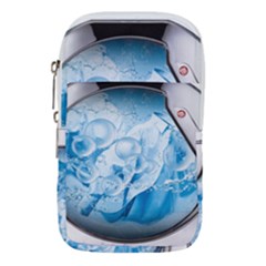 Silver Framed Washing Machine Animated Waist Pouch (large)