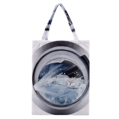 Gray Washing Machine Illustration Classic Tote Bag