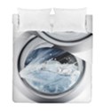 Gray Washing Machine Illustration Duvet Cover Double Side (Full/ Double Size) View2