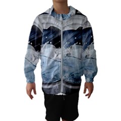 Gray Washing Machine Illustration Kids  Hooded Windbreaker