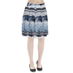 Gray Washing Machine Illustration Pleated Skirt