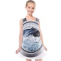 Gray Washing Machine Illustration Kids  Cross Back Dress View1