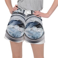 Gray Washing Machine Illustration Ripstop Shorts