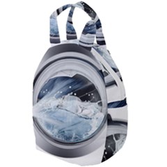 Gray Washing Machine Illustration Travel Backpacks