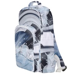 Gray Washing Machine Illustration Double Compartment Backpack by Jancukart