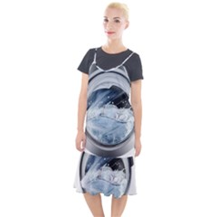 Gray Washing Machine Illustration Camis Fishtail Dress