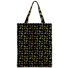 Leaves Motif Random Print Pattern Zipper Classic Tote Bag by dflcprintsclothing