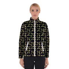 Leaves Motif Random Print Pattern Women s Bomber Jacket by dflcprintsclothing