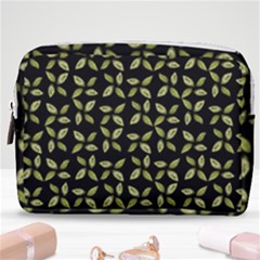 Leaves Motif Random Print Pattern Make Up Pouch (medium) by dflcprintsclothing