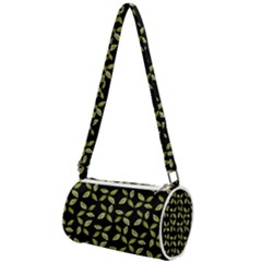 Leaves Motif Random Print Pattern Mini Cylinder Bag by dflcprintsclothing