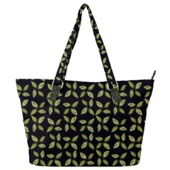 Leaves Motif Random Print Pattern Full Print Shoulder Bag by dflcprintsclothing