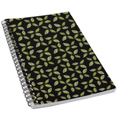 Leaves Motif Random Print Pattern 5 5  X 8 5  Notebook