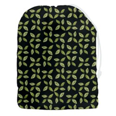 Leaves Motif Random Print Pattern Drawstring Pouch (3xl) by dflcprintsclothing