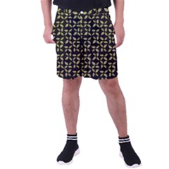 Leaves Motif Random Print Pattern Men s Pocket Shorts by dflcprintsclothing