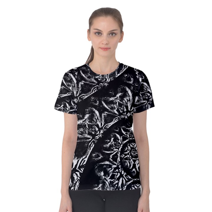 Skeletal Fractals Women s Cotton Tee