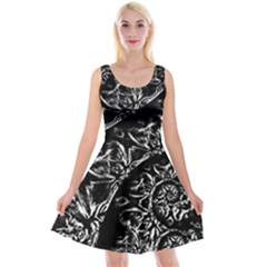 Skeletal Fractals Reversible Velvet Sleeveless Dress by MRNStudios