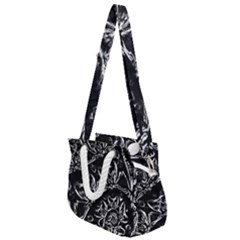 Skeletal Fractals Rope Handles Shoulder Strap Bag by MRNStudios