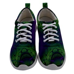 Abstract Fractal Art Pattern Women Athletic Shoes by Ravend