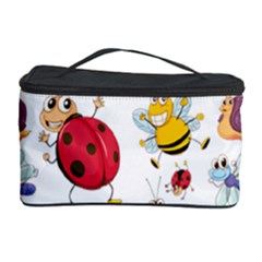 Cute Cartoon Insects Seamless Background Cosmetic Storage