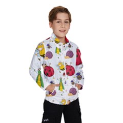 Cute Cartoon Insects Seamless Background Kids  Windbreaker