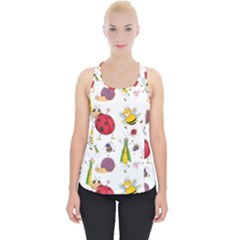 Cute Cartoon Insects Seamless Background Piece Up Tank Top