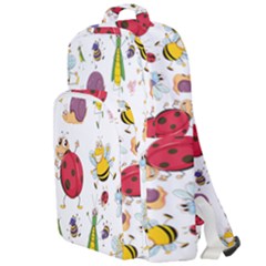 Cute Cartoon Insects Seamless Background Double Compartment Backpack