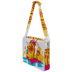 Holiday Tropical Elements Leaf Orange Cross Body Office Bag