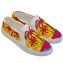 Holiday Tropical Elements Leaf Orange Men s Canvas Slip Ons View3