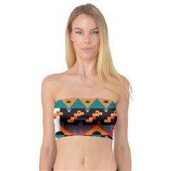 Tribal Pattern Seamless Border Bandeau Top