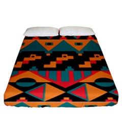 Tribal Pattern Seamless Border Fitted Sheet (king Size)