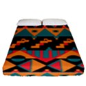 Tribal Pattern Seamless Border Fitted Sheet (King Size) View1