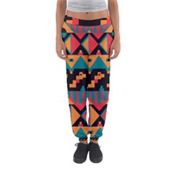 Tribal Pattern Seamless Border Women s Jogger Sweatpants by Jancukart