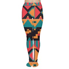 Tribal Pattern Seamless Border Tights