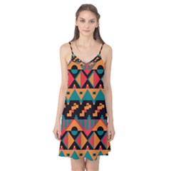 Tribal Pattern Seamless Border Camis Nightgown 