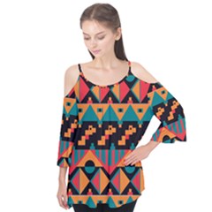 Tribal Pattern Seamless Border Flutter Tees