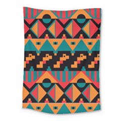 Tribal Pattern Seamless Border Medium Tapestry