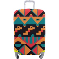 Tribal Pattern Seamless Border Luggage Cover (large)