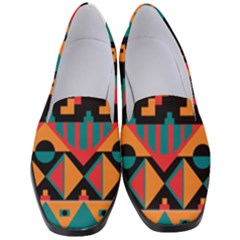 Tribal Pattern Seamless Border Women s Classic Loafer Heels by Jancukart