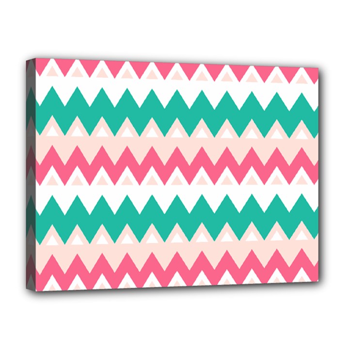 Zigzag Pattern Canvas 16  x 12  (Stretched)