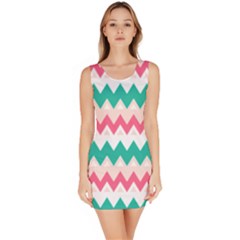 Zigzag Pattern Bodycon Dress