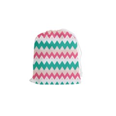 Zigzag Pattern Drawstring Pouch (small)