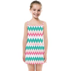 Zigzag Pattern Kids  Summer Sun Dress