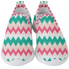 Zigzag Pattern Kids  Slip On Sneakers