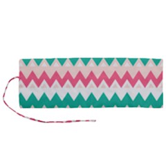 Zigzag Pattern Roll Up Canvas Pencil Holder (m) by Jancukart