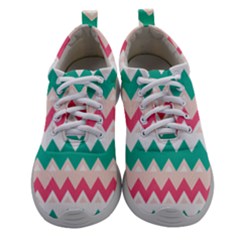 Zigzag Pattern Women Athletic Shoes by Jancukart