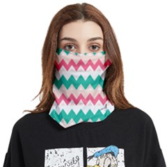 Zigzag Pattern Face Covering Bandana (two Sides)