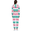 Zigzag Pattern Cropped Zip Up Lounge Set View2