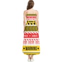 Yellow Black Warning Line Boho Sleeveless Summer Dress View2